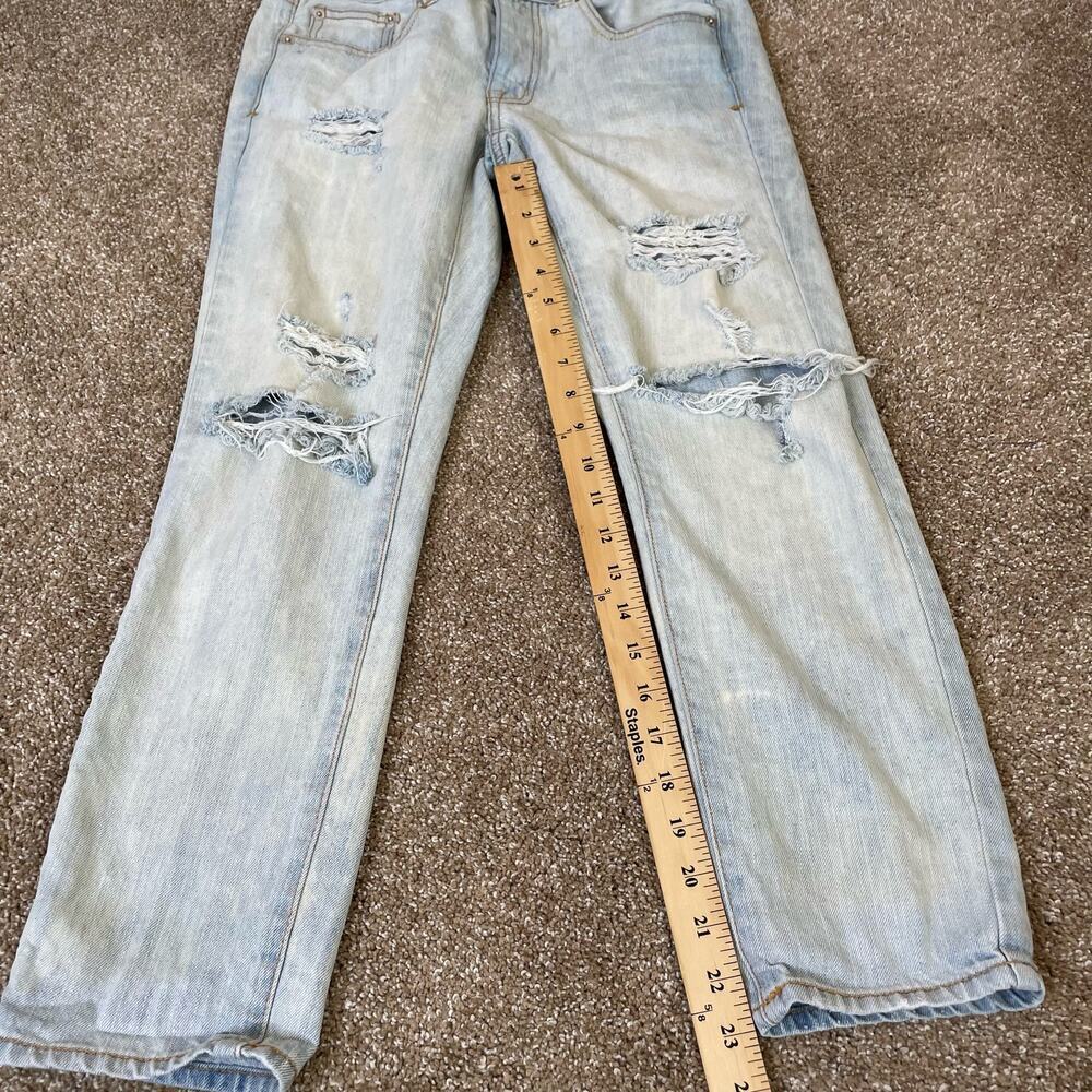 American Eagle Jeans 5 Button Fly Distressed Ligh… - image 6